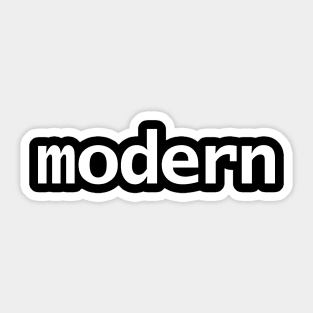 Modern Typography White Text Sticker